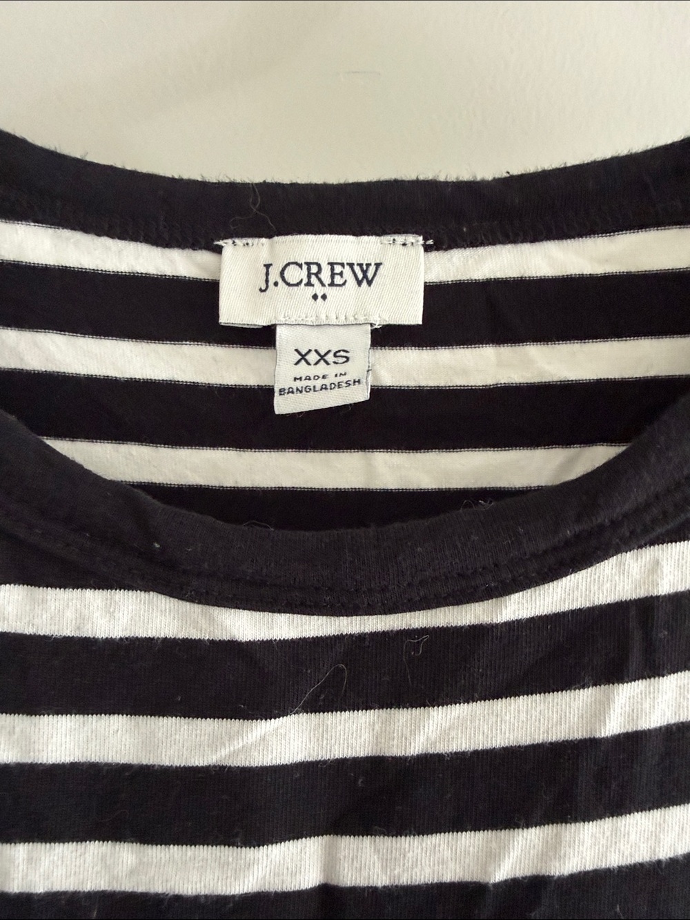 J. Crew Black & White Striped Bodice Midi Dress - Picture 2 of 2